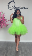 Load and play video in Gallery viewer, Custom made Sheer mini dropped waist overlay dress
