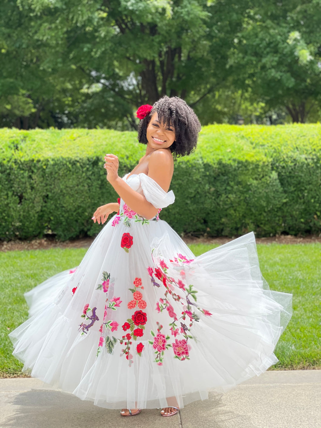 Custom Made Rose Garden Dress 12