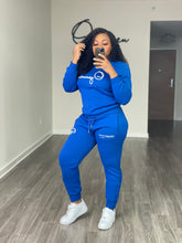 Load image into Gallery viewer, Royal Blue Luxe Leisure Sweat Set
