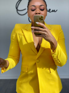 Custom Yellow Power Suit