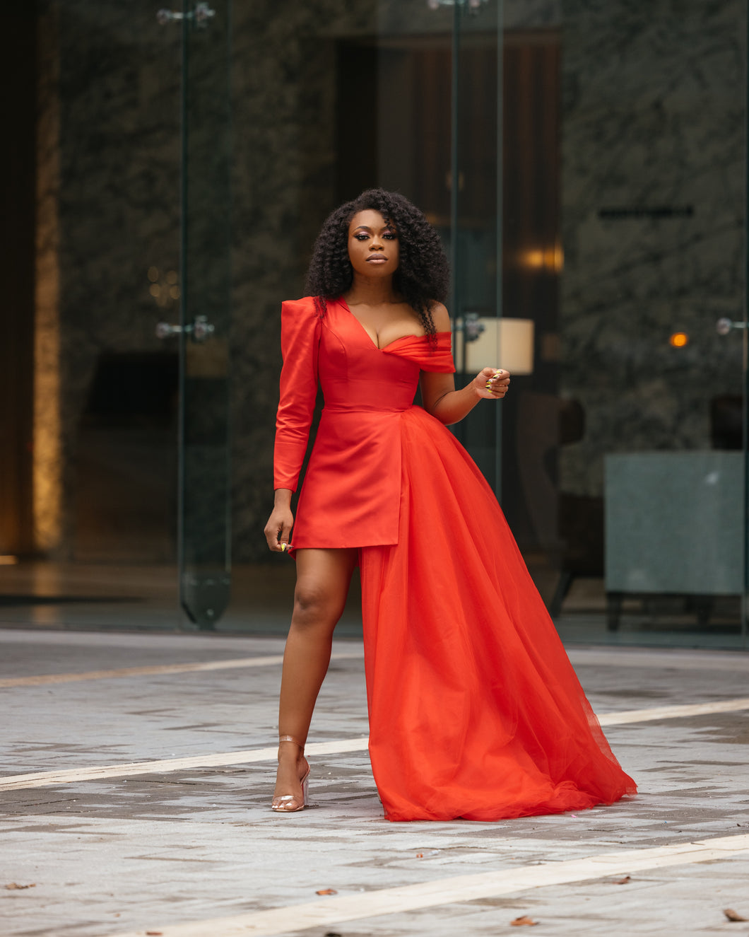 Oyemwen Back to Business Red Blazer Tulle Dress 6 Oyemwen Back to Business Red Blazer Tulle Dress 6
