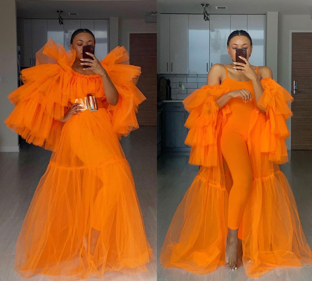 Custom made Orange Sheer Look