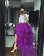 Load image into Gallery viewer, Custom Made Orchid Tulle Skirt
