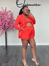 Load image into Gallery viewer, Custom Orange Power Shorts Suit

