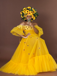 Custom Made Sunflower Garden Dress