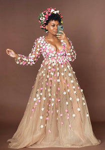 Custom Made Blossom Garden Dress