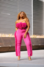 Load image into Gallery viewer, Spring is here Pink Rosette Pant Set
