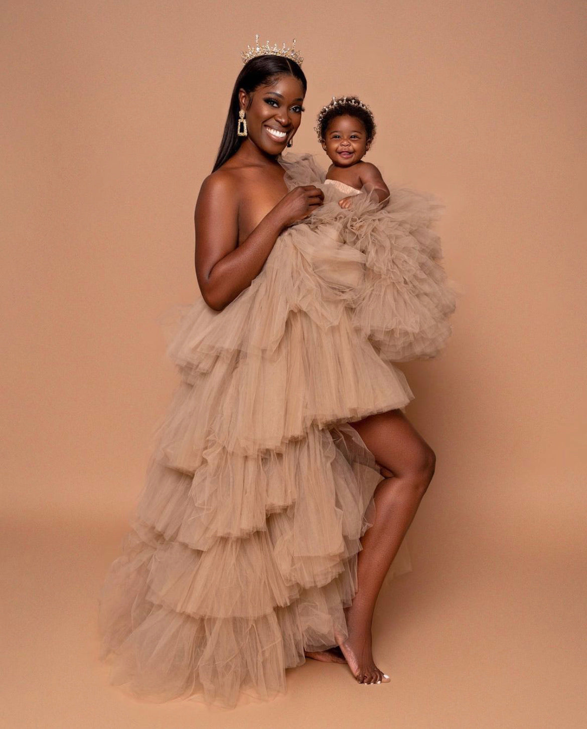 Oyemwen Mother and Daughter Orchid Dress Set Oyemwen Mother and Daughter Orchid Dress Set
