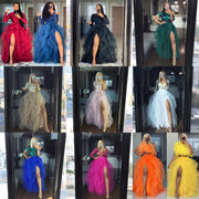 Custom Made Hi-Slit Tulle Skirt