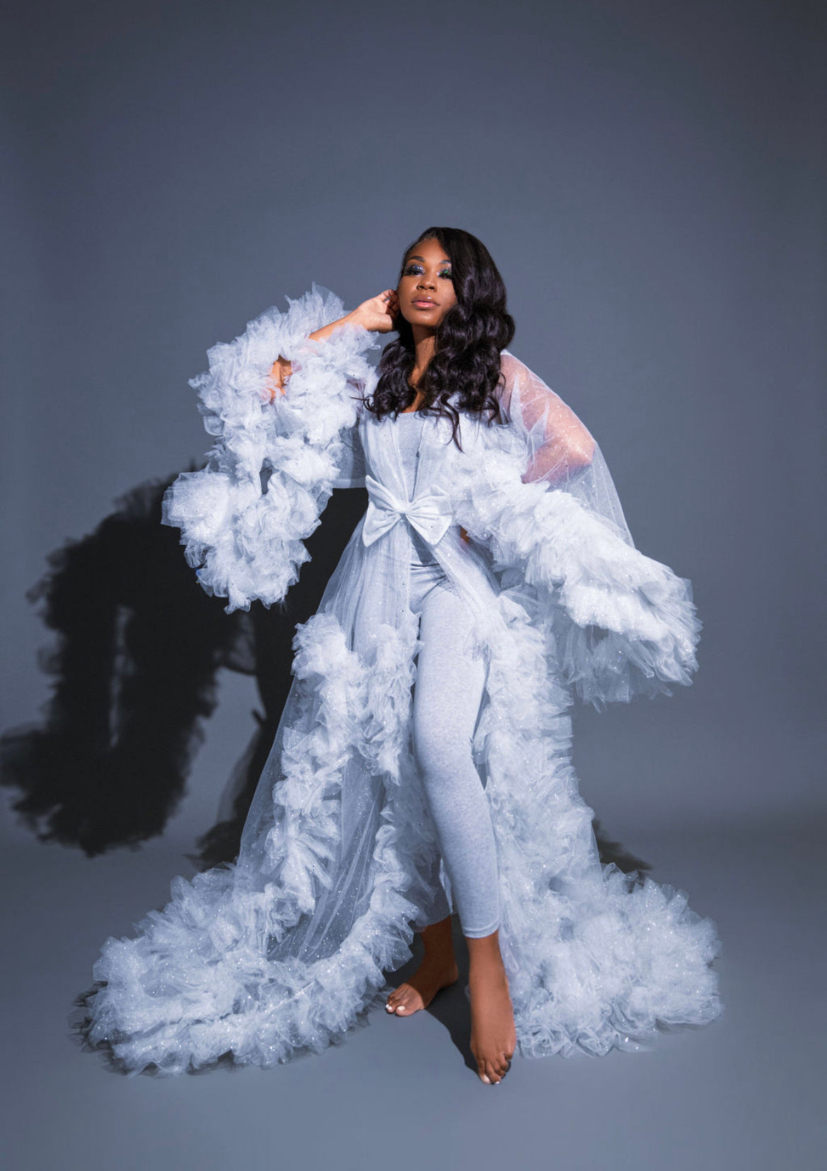 Sparkle Tulle Robe – Oyemwen