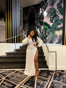 Custom Birthday Dress in White